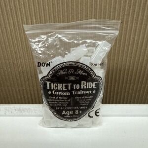 Ticket to Ride Translucent White Custom Trainset Days of Wonder RARE 7201-C03